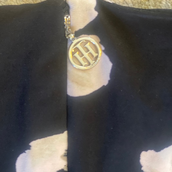 Tommy Hilfiger Black and Floral-Print A-Line Dress - Picture 14 of 14